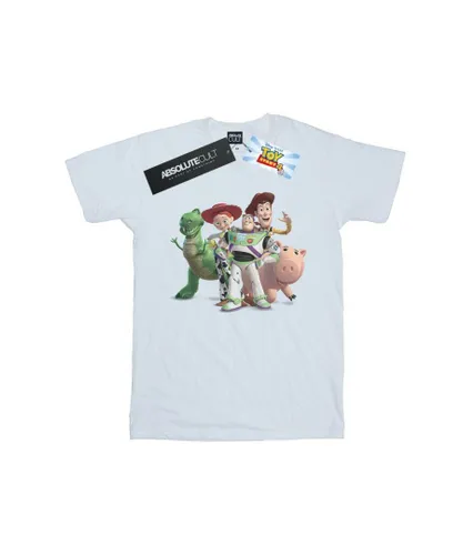 Disney Boys Toy Story 4 Group T-Shirt (White) Cotton