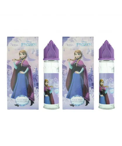Disney Childrens Unisex Frozen Anna Castle Eau De Toilette 100ml Spray For Her X 2 - One Size