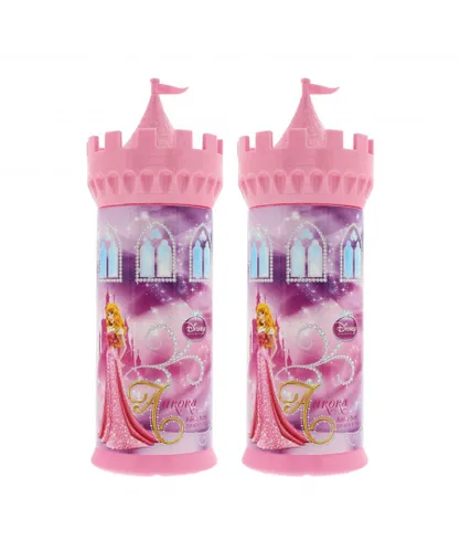 Disney Childrens Unisex Princess Aurora Castle Bubble Bath 350ml x 2 - NA - One Size