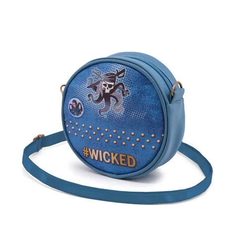 Disney Descendants 3 Emerald Blue-Round Shoulder Bag