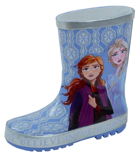 Disney Frozen 2 3D Rubber Wellington Boots Elsa Anna 6 UK