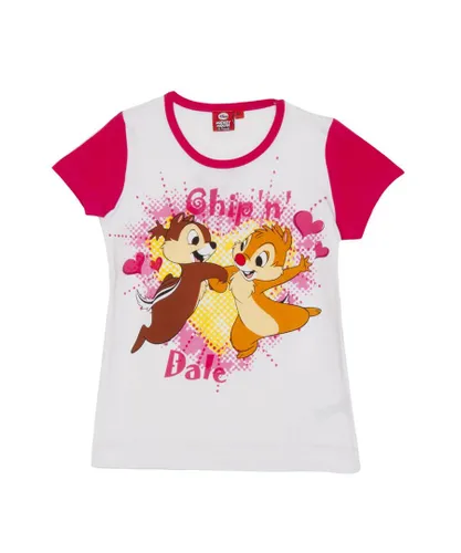 Disney Girls Girl's Daisy round neck short sleeve t-shirt WD26120 - Pink