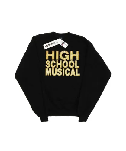 Disney Girls High School Musical The Lights Logo Sweatshirt (Black)
