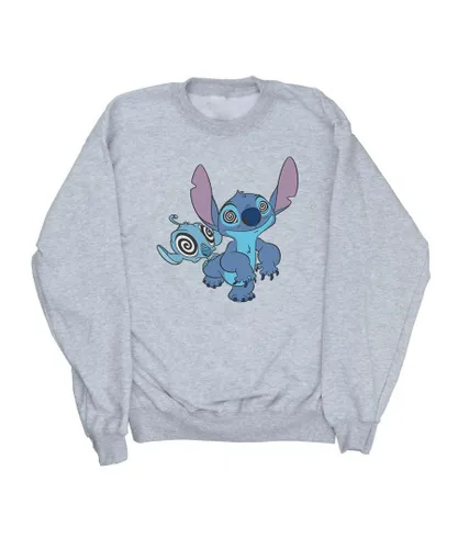 Disney Girls Lilo And Stitch Hypnotized Sweatshirt (Sports Grey) - Light Grey