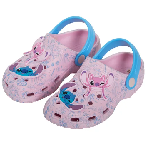 Disney Girls Stitch Clogs Sandals 3 UK Blue