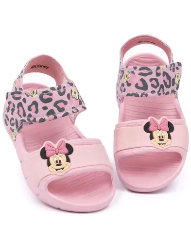 Disney Minnie Mouse Kids Sandals | Girls Pink Sliders with