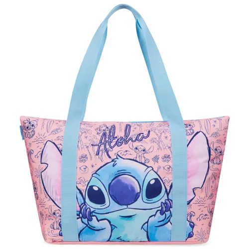 Disney Stitch Womens Tote Bag - Large Zipped Overnight or