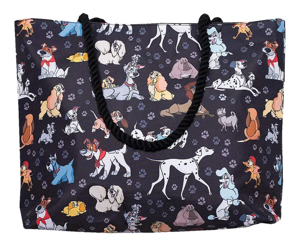 Disney Tote Travel Bag Dogs Print: 101 Dalmatians Lady