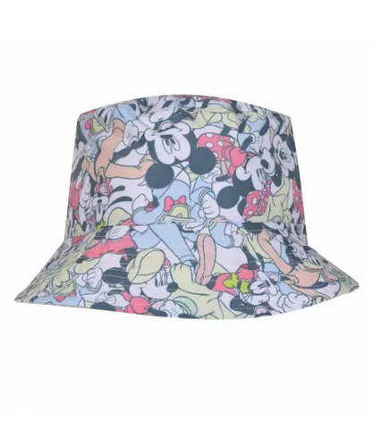Disney Unisex Besties All-Over Print Bucket Hat (Multicoloured) - Green Cotton - One