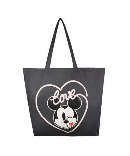 Disney Unisex Love Mickey Mouse Tote Bag (Graphite Grey) Cotton - One Size
