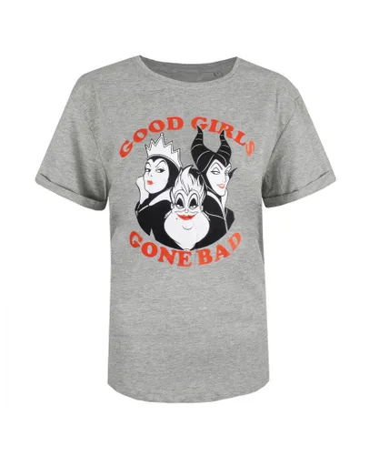 Disney Womens/Ladies Good Girls Gone Bad Villians T-Shirt (Grey Marl)