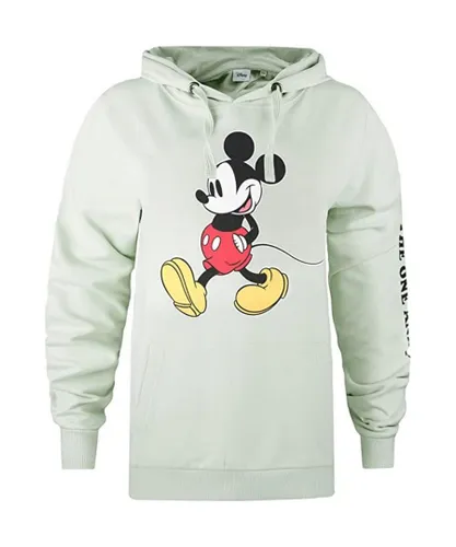 Disney Womens/Ladies The One And Only Mickey Mouse Hoodie (Sage) - Grey
