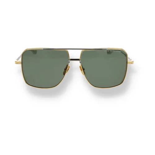 Dita , Gold Aviator Sunglasses ,Yellow male, Sizes: