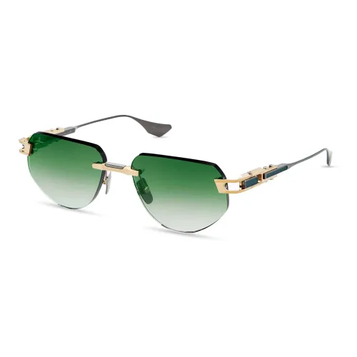 Dita , Grand-Imperyn Sunglasses White Gold/Dark Green ,Multicolor unisex, Sizes: