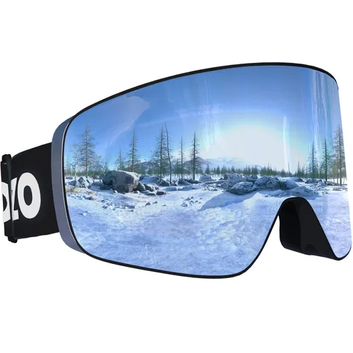 Dizokizo Magnetic Ski Goggles with UV400 Protection OTG