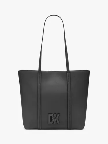DKNY 7TH Avenue East West Leather Tote Bag, Black - Black - Female