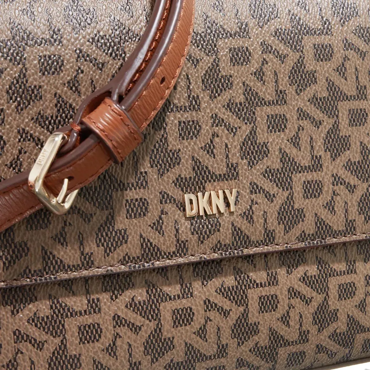 DKNY Crossbody Bags - Bryant Md Flap Crossbody - beige - Crossbody Bags for ladies