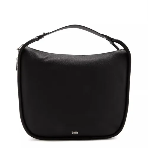 DKNY Crossbody Bags - DKNY Phoebe Schwarze Leder Handtasche R23CAU01-BSV - black - Crossbody Bags for ladies