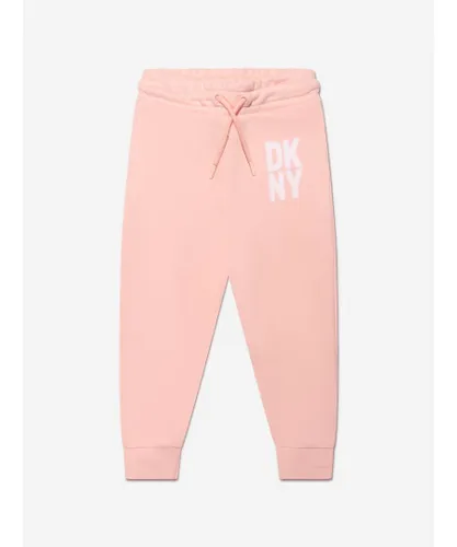 DKNY Girls Logo Print Joggers - Pink