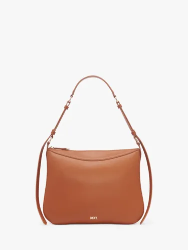 DKNY Gramercy Medium Leather Hobo Bag, Cognac - Cognac - Female