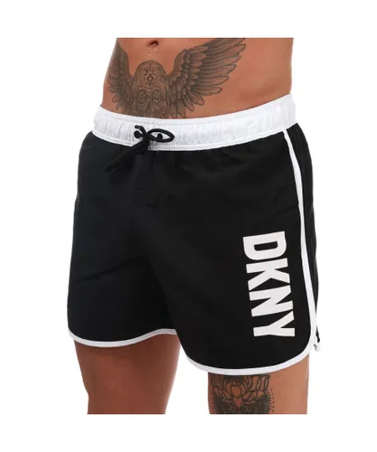DKNY Mens Aruba Swim Short in Black