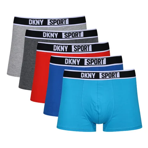 DKNY Men's Boxers in Red/Grey/Blue/Black/Navy with Branded