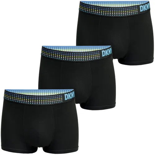 DKNY Mens Cotton Boxers in Black with Soft Microfibre