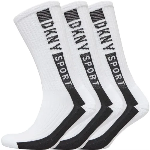 DKNY Mens Lester Three Pack Socks White