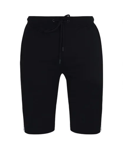 DKNY Mens Lounge Shorts Pyjama Bottoms - Black