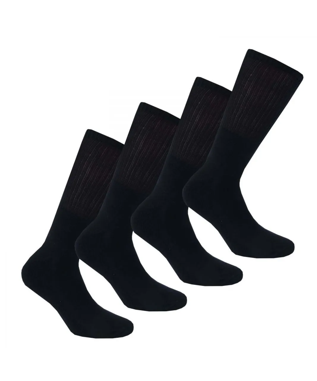 DKNY Mens Radde 3 Pack Sport Socks in Black Cotton
