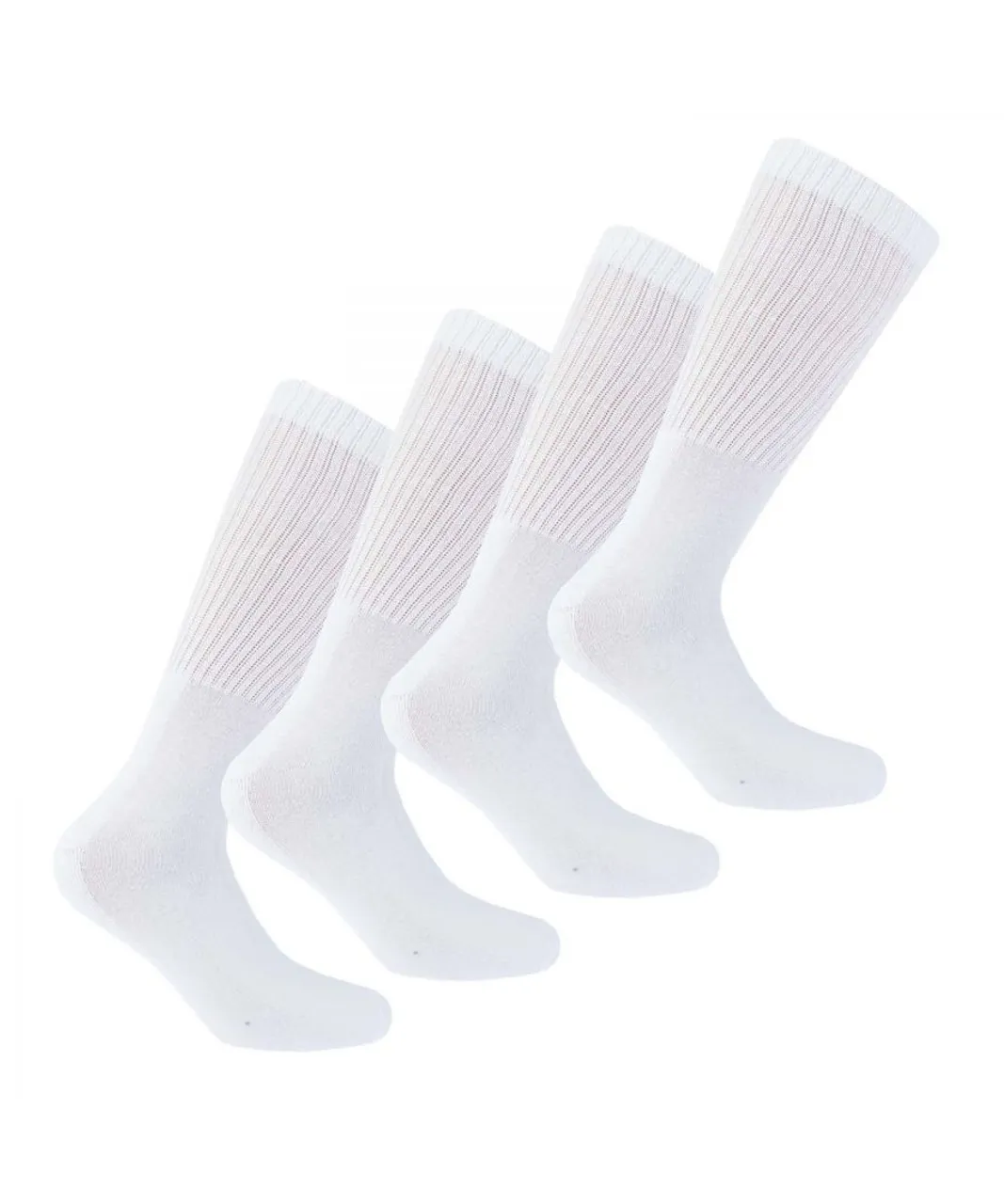DKNY Mens Radde 3 Pack Sport Socks in White Cotton