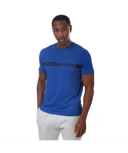DKNY Mens Woodside T-Shirt in Blue Cotton