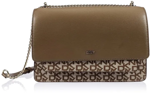 DKNY Women Bryant Large Flap Crossbody Bag with an