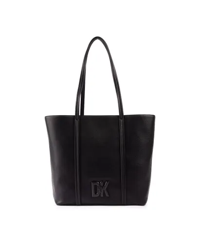 DKNY Womens Logo Handbag - Black - One Size