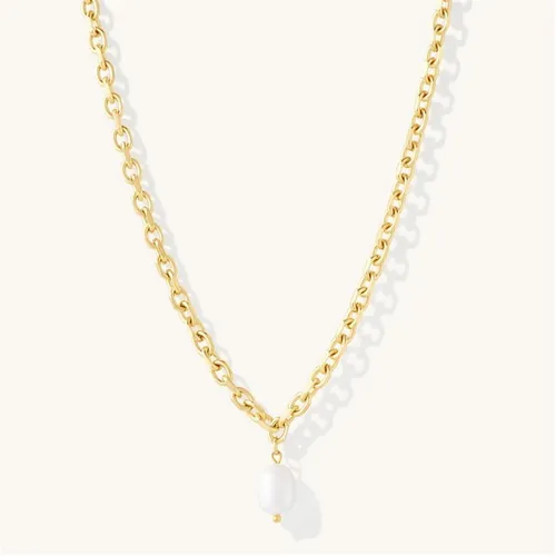 D.Louise Chunky Pearl Pendant Necklace - Gold