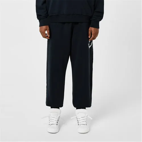 DOLCE AND GABBANA Anchor Print Jogging Bottoms - Blue