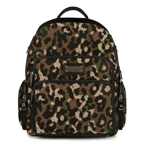 Dolce and Gabbana Camo Plate Backpack - Multi