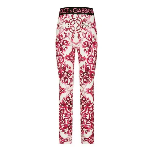 Dolce and Gabbana Dg Ao Print Legging Jn34 - Pink