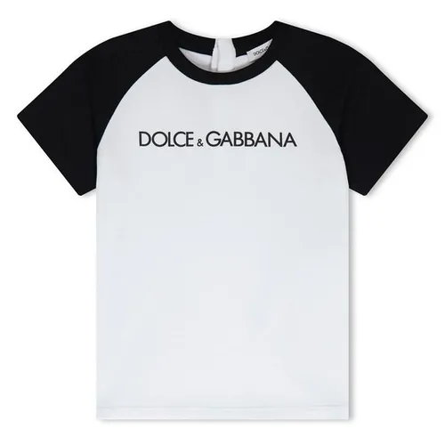Dolce and Gabbana Dg Col Block Tee In34 - White