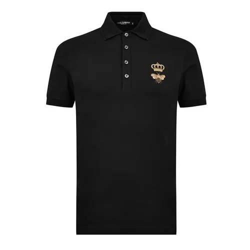Dolce and Gabbana Dg Crown Bee Polo Sn05 - Black