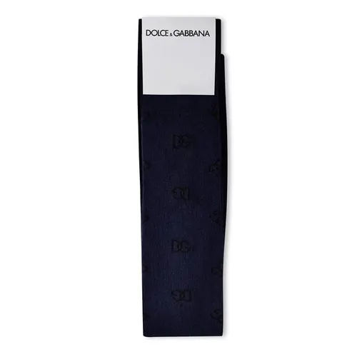 Dolce and Gabbana Dg Lgo Socks Jn34 - Black