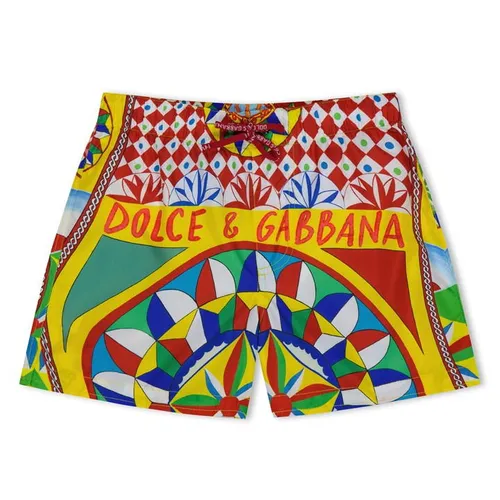Dolce and Gabbana Dg Printed Boxers Jn34 - Multi
