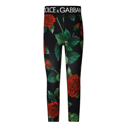 Dolce and Gabbana Dg Printed Leggings Jn34 - Multi