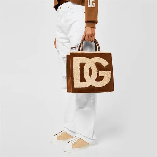 Dolce and Gabbana Dg Shrl Logo Tt Ld41 - Brown