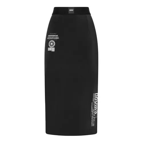 DOLCE AND GABBANA Dg Vib3 Stretch Jersey Pencil Skirt - Black
