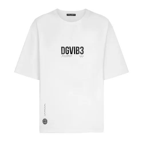 Dolce and Gabbana Dg Vib3 T-Shirt Sn34 - White
