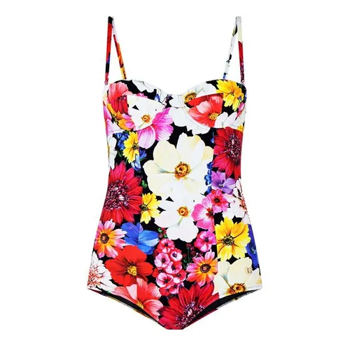DOLCE AND GABBANA Floral Print Underwire Swimsuit - Multi