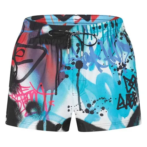 Dolce and Gabbana Graffiti Swim Shorts - Multi