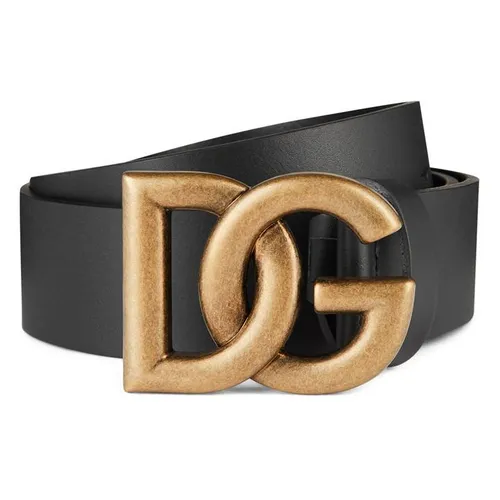 Dolce and Gabbana Interlock 40mm Belt - Black