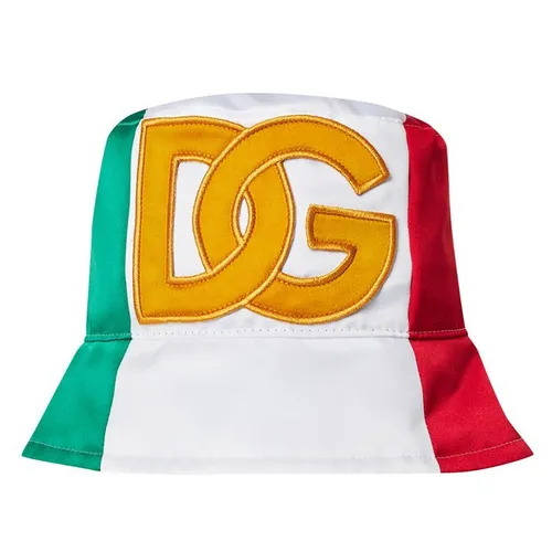 Dolce and Gabbana Ita Flag Bucket Hat - White